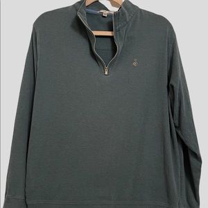 Mens Green Peter Millar 1/4 Sweater